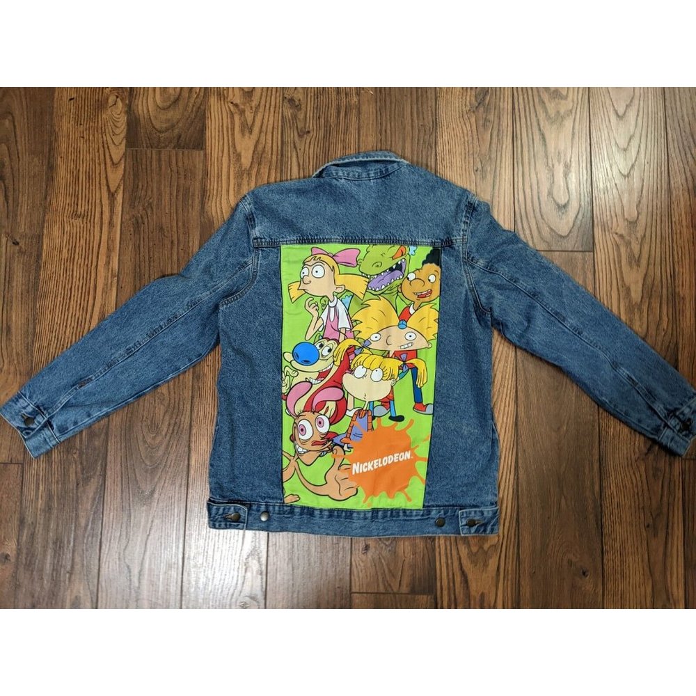 Nickelodeon Rugrats/ Hey Arnold! / Ren and Stimpy denim jacket Large